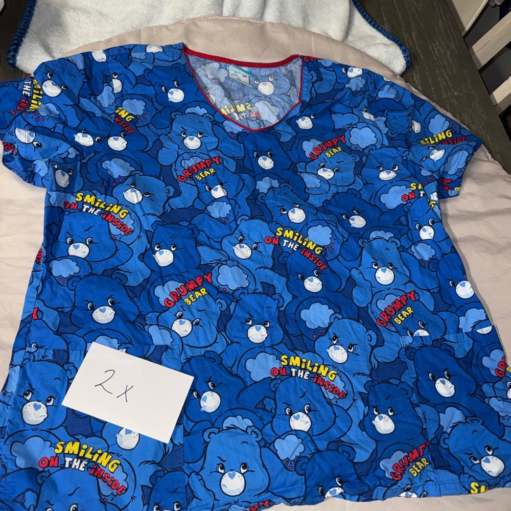 Blue Grumpy Bear T-Shirt